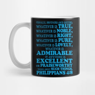 Philippians 4:8 Mug